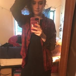 Black and Red checkered flannel